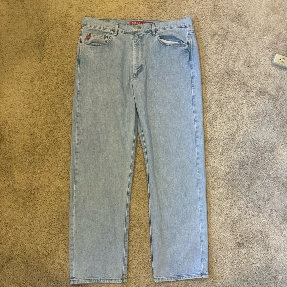 Guess Blue Straight Jeans Classic Fit